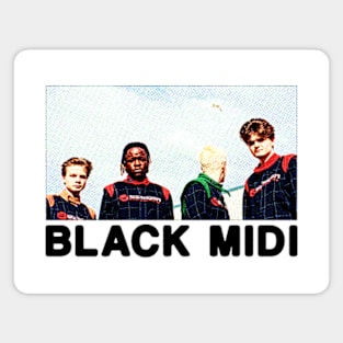 retro black midi Magnet